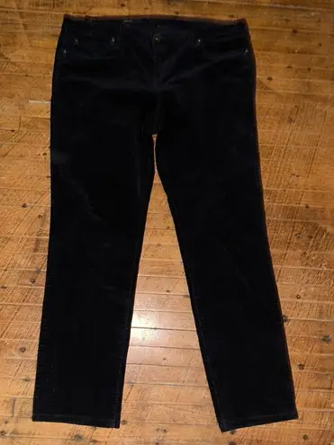 Kut From The Kloth  black corduroy Diana skinny size 18 pants