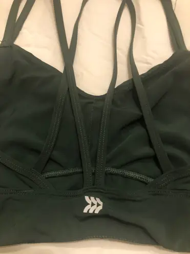 All In Motion Forest Green Strappy Sports Bra