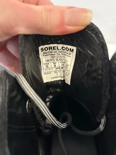 Sorel Brex leather lace up platform boots