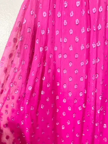 Ella Moss Revolve Womens Hot Pink Lucie Dot Mini Halter Dress