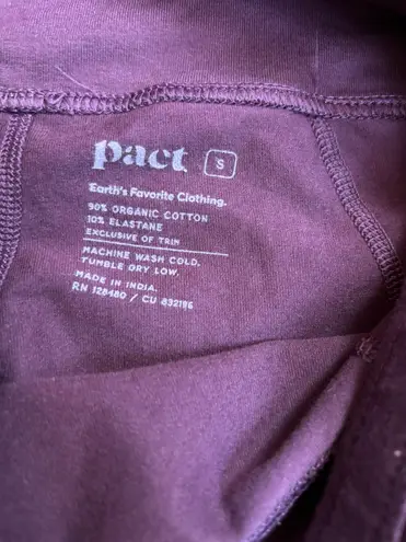 Pact On the Go to Pocket Legging Burgundy Women’s Size S