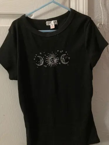 Orange Kiss Black Sun and Moon Shirt