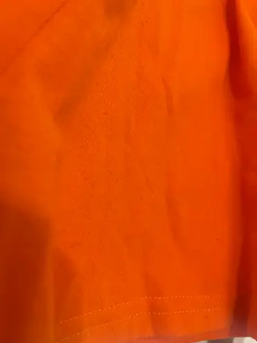 Neon Orange Monochromatic Set Crop Top and Shorts Women Size Small