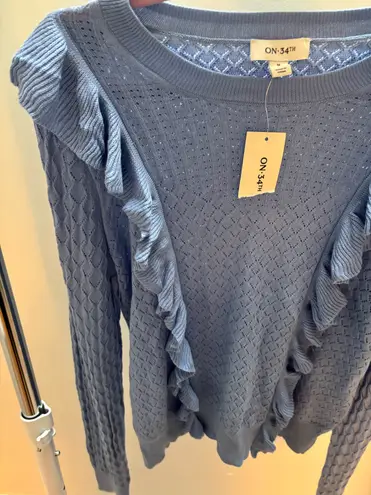 On 34th Pointelle Ruffle