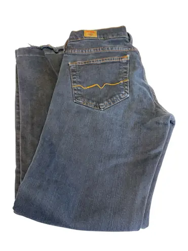 Red Engine jeans straight leg bootcut button/zip 5 pockets distressed Sz 29