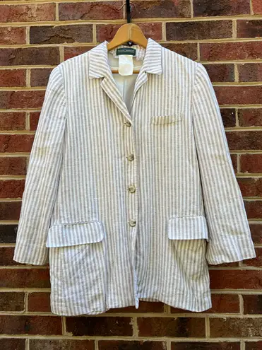 Harvé Benard Vintage Oversized Linen Blazer