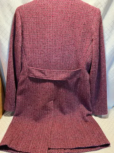 Old Navy Womens Pink/Purple Wool  2 Pocket Button Coat Sz M