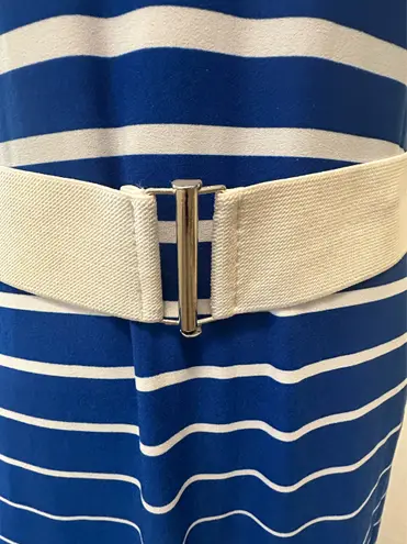 Roz & Ali Made in the USA: size 10 Old Money Look, Nautical striped pull over maxi dress