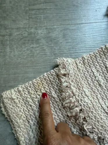 MISA Los Angeles Sofya Fringe Viscose Pullover Beige Sweater Size M