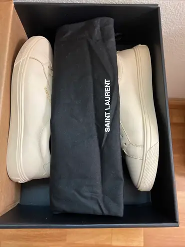 Saint Laurent Sneakers Andy Low Top Brooklyn Dark Coquille Casual Womans Sneaker