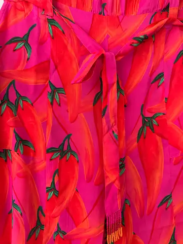 Farm Rio Halter Neck Wide-Leg Jumpsuit, Size LP