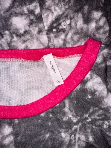 Honeyme Tie Dye Ashley Roads Boutique Charcoal Fleece Swearer Size Medium