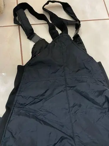 Skiing Black Overalls