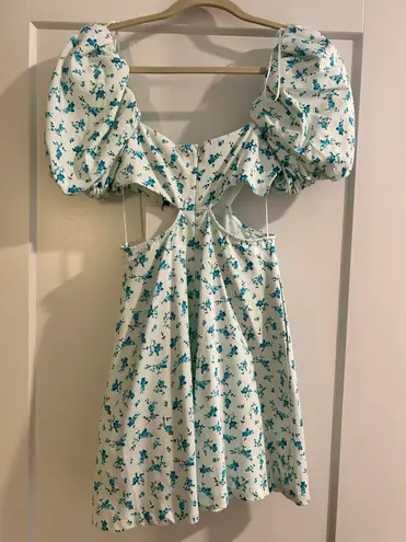 ZARA Floral Cut out Dress