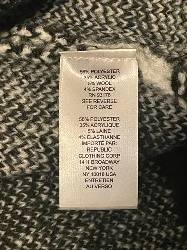 Industry Elegant Black and Gray Argyle Sweater