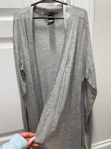 Como Black Gray Cardigan