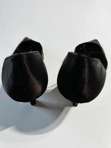 Stilettos A. Marinelli Evening Heels Mesh Satin Crystal Pump Heels Size 8,5 New