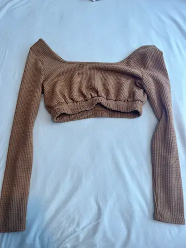 Forever 21 Long Sleeve Crop Top