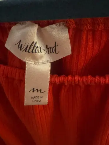 Willow + Root  Off-The-Shoulder Top—Red - Image 3