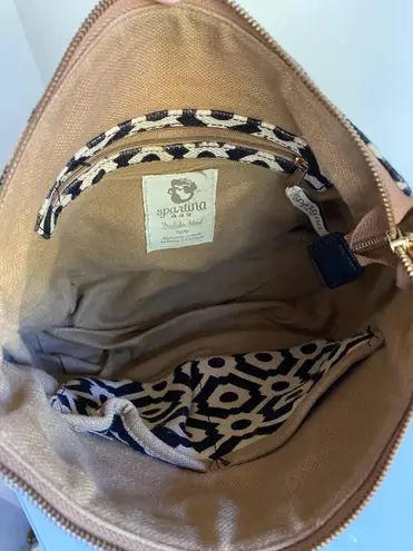 Spartina Black & White Geometric Shoulder Purse