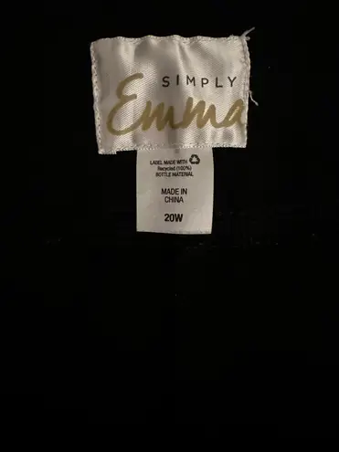 Simply Emma NWOT Pull On Stretch Pants Ensure Comfortable No Pinch Fit Size 20W