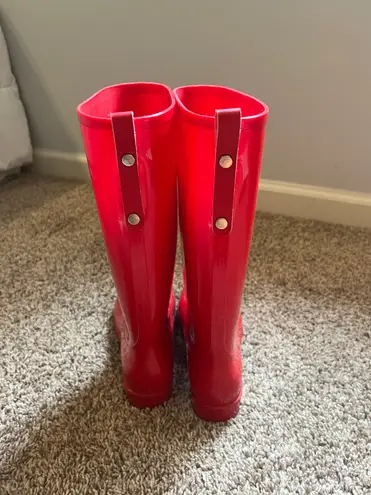 Red Rain boots Size 8.5