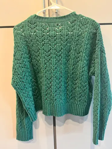 American Eagle Outfitters Knit Green Sweater