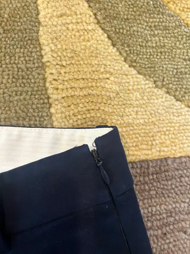 Babaton NWT Aritzia Elliott Low Rise Slim Leg Ankle Trouser Pants Navy Blue 2