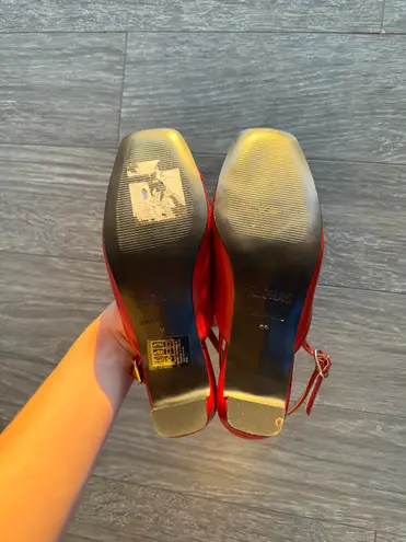 ALOHAS Alohos Lindy Bliss Red Leather Pumps