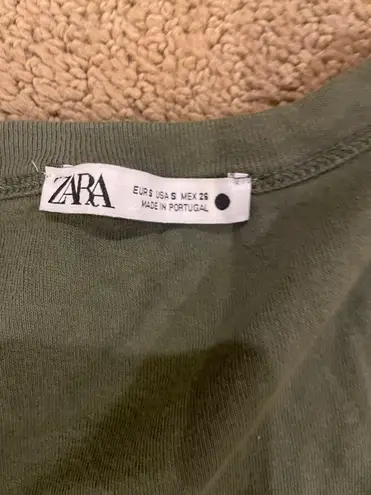 ZARA Womens Basic Crop Top