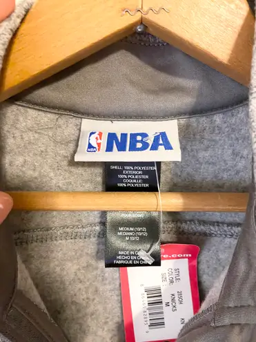 Nba NWT knicks gray heathered zip up jacket basketball