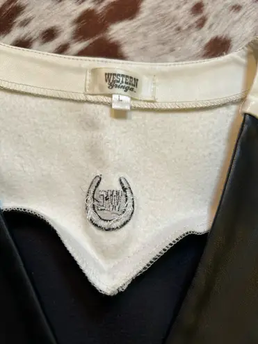 Western style vest size LG by western gringa Black