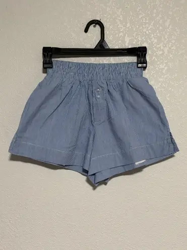 Asos Cotton On Boxer Shorts Light Blue Women