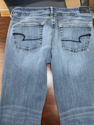 American Eagle Super Stretch Kick Boot Denim Jeans Size 12 Long