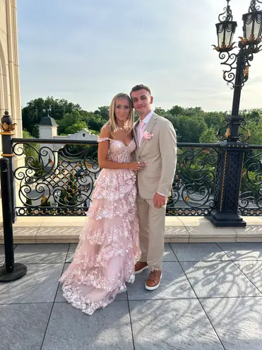 Sherri Hill Prom Dress Pink Size 2