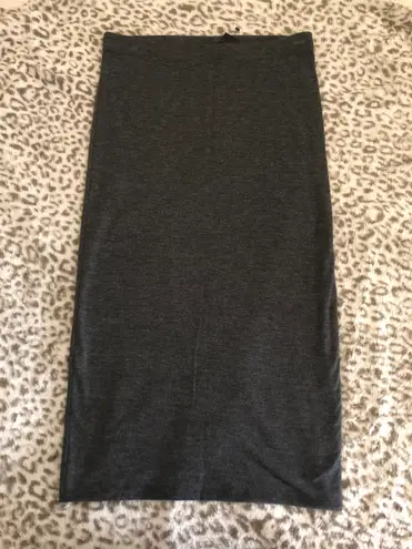 EXPRESS NWT  Fitted Midi Skirt Size Small Gray Color