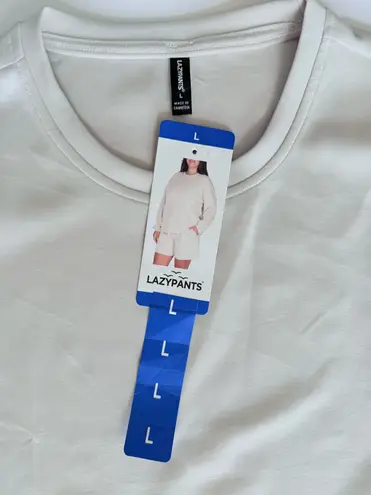 Lazypants. Women Cream Sueded Sweatshirt Activewear Sportswear Lounge Sweater