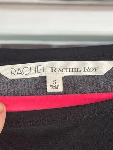 Rachel Roy Women's Small Black Jewel Box Combo Multicolored Bodycon Midi Dress