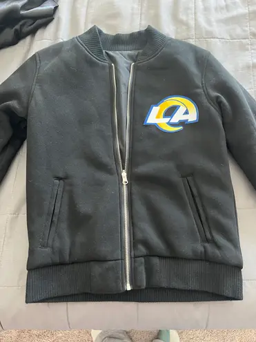 LA RAMS Bomber Jacket Black