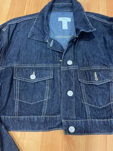 Cropped denim jacket Blue Size L