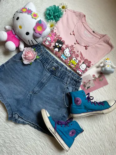 Sanrio Hello Kitty and friends by hibiscus pink short sleeve tee