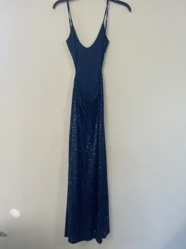 Bardot Knox Midi Sequin Dress In Navy Sequin