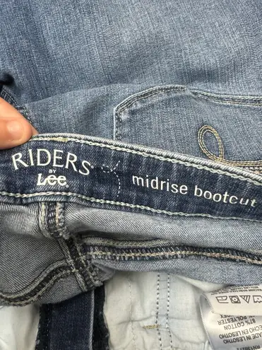 Riders By Lee Midrise Booutcut Denim Jeans Size 10