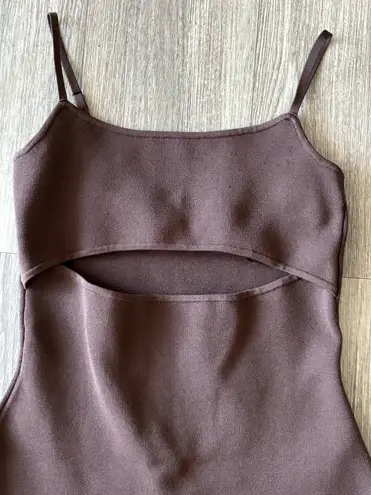 Babaton NWT Sculpt Knit Midi Dress – Chocolate, Size S, $148 Retail