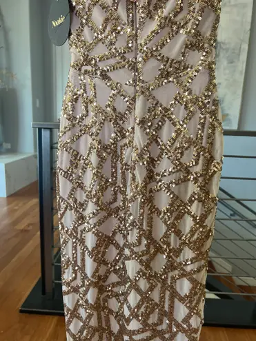 Nookie Eclipse Midi Dress In Gold