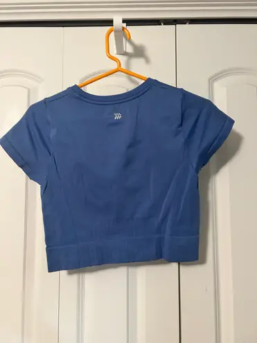 All In Motion Blue Cropped Tee