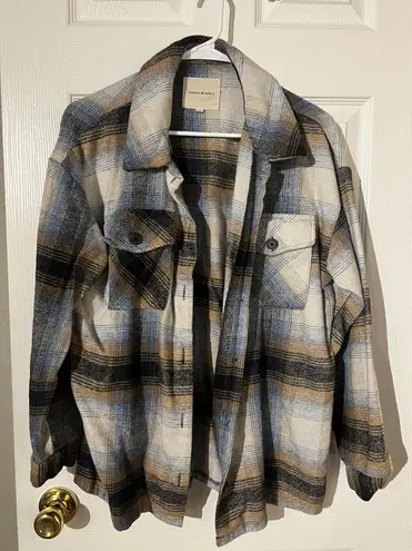 Thread and Supply Flannel Top