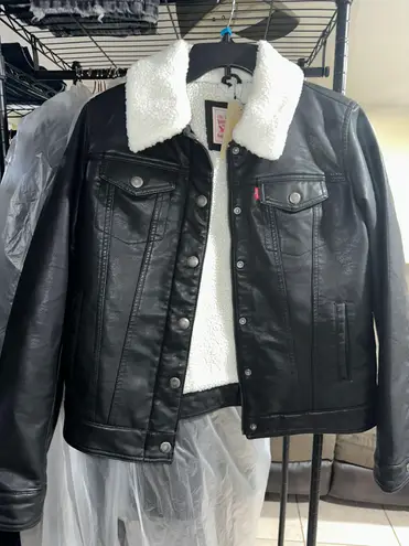 Levi's Black Leather Jacket