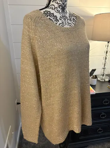 Ny Collection Size XL Tunic Sweater With Bling