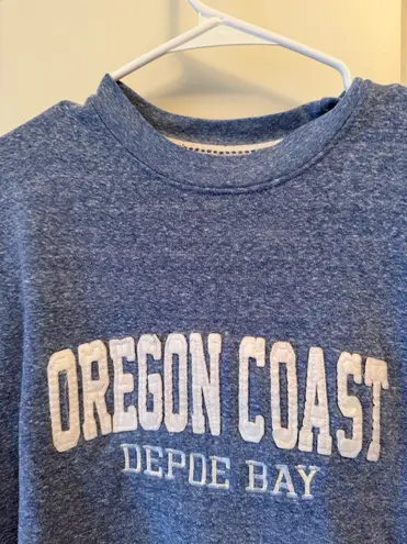 Oregon Coast Depoe Bay Crewneck Sweatshirt Cotton/Blend Womens Medium Blue